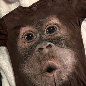Funny brown monkey tee